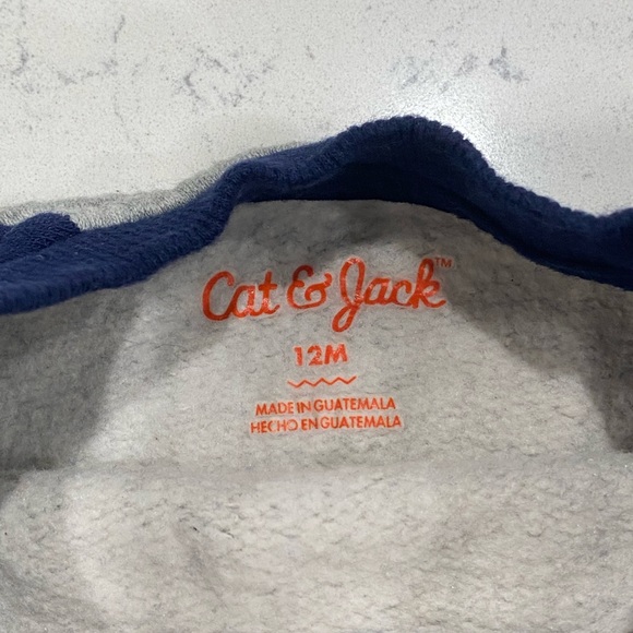 Cozy Gray Cat & Jack Sweater 12m - Picture 4 of 4